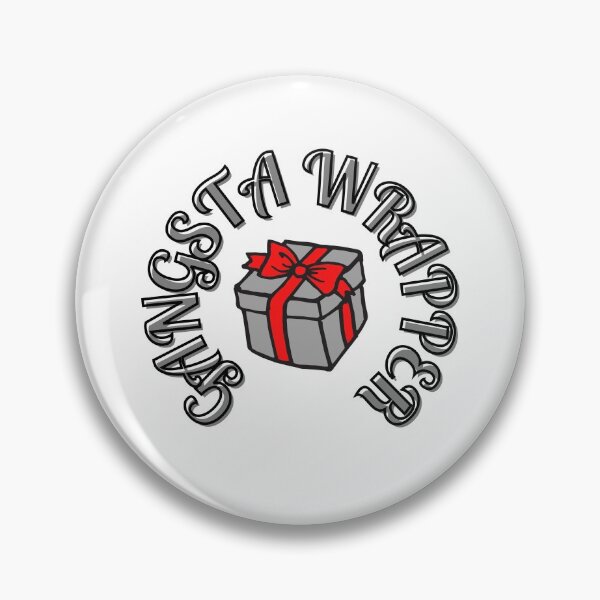 Item preview, Gangsta Wrapper Christmas design. Present with a bow. designed and sold by sugarrosekitch.