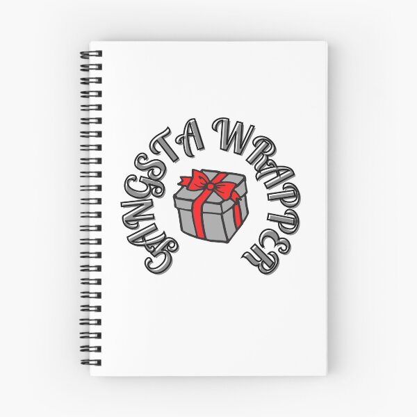 Item preview, Gangsta Wrapper Christmas design. Present with a bow. designed and sold by sugarrosekitch.