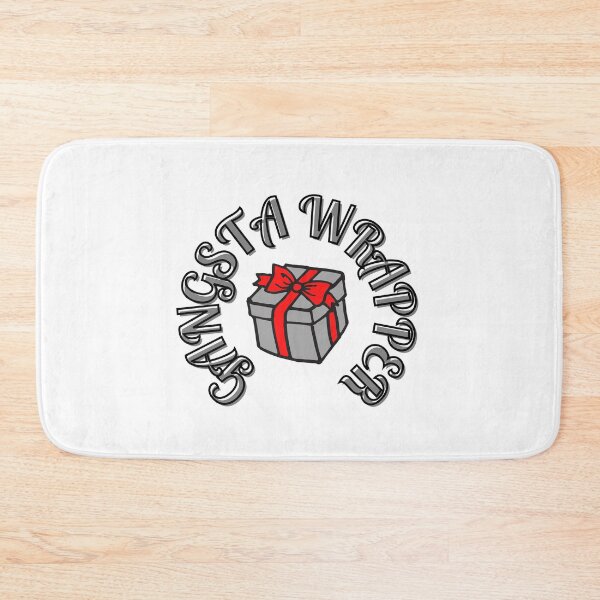 Item preview, Gangsta Wrapper Christmas design. Present with a bow. designed and sold by sugarrosekitch.