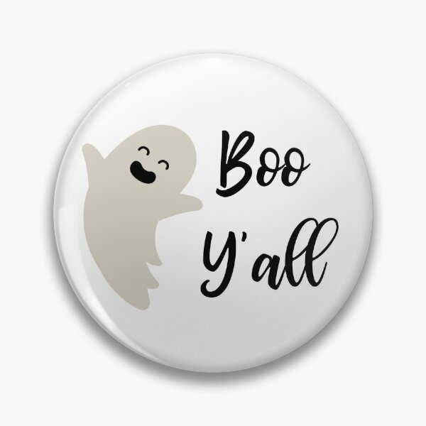 Item preview, Boo Y'all Friendly Ghost Halloween White Background Black Writing designed and sold by ZestyFruit.