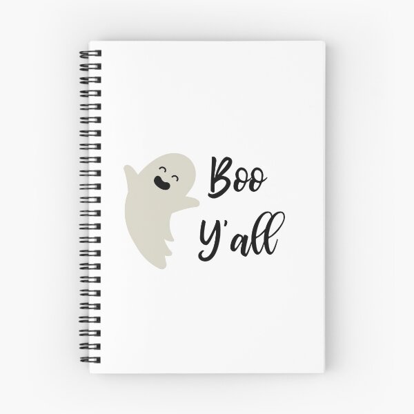 Item preview, Boo Y'all Friendly Ghost Halloween White Background Black Writing designed and sold by ZestyFruit.
