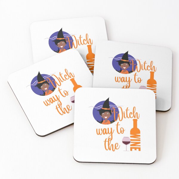 Item preview, Witch Way To The Wine African American Trick or Treat designed and sold by JustaGurli.