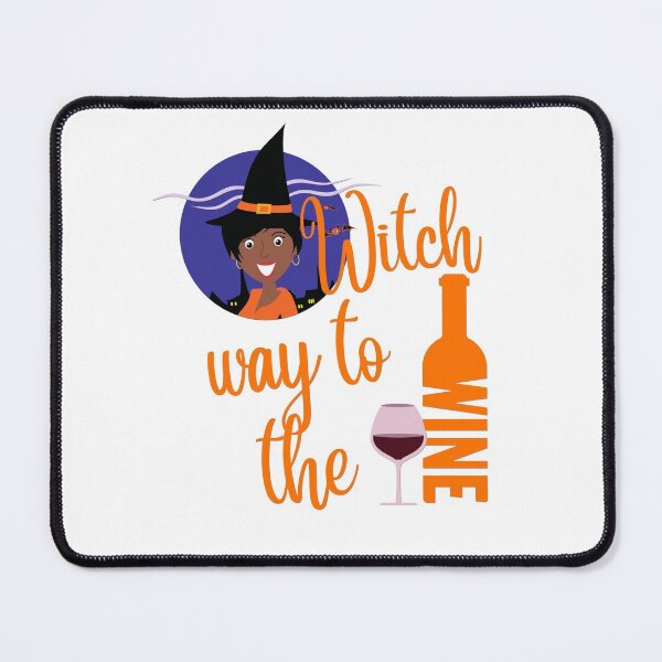 Item preview, Witch Way To The Wine African American Trick or Treat designed and sold by JustaGurli.