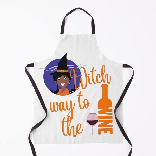 Item preview, Witch Way To The Wine African American Trick or Treat designed and sold by JustaGurli.