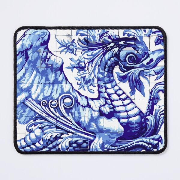 Item preview, Azulejo Lisbon Azulejos Lisboa Dragon designed and sold by aurielaki.