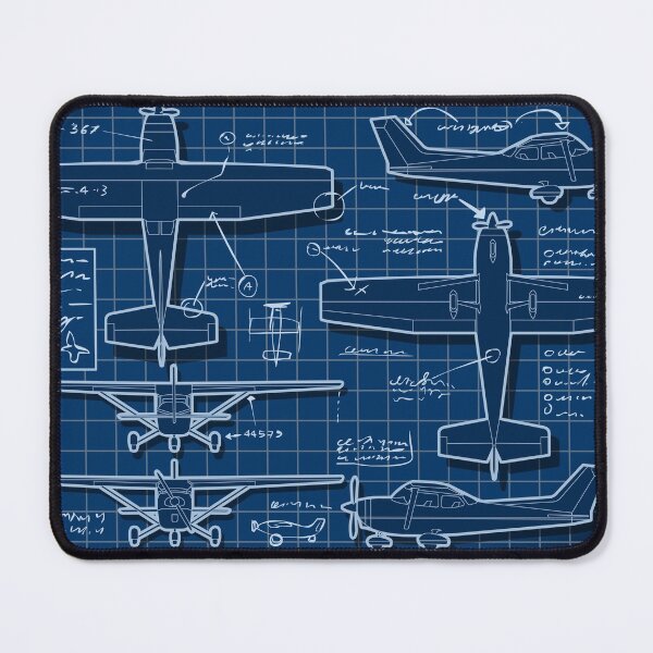 Item preview, Plane Project Blue Print designed and sold by aurielaki.