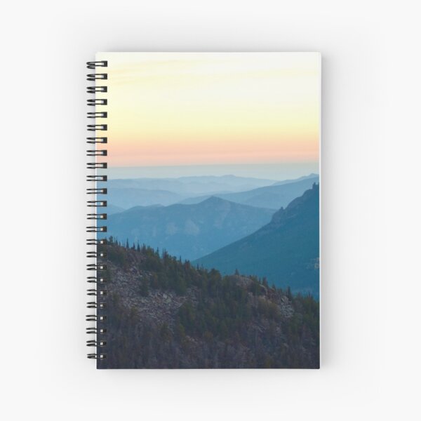 Sunrise in Rocky Mountain National Park Spiral Notebook