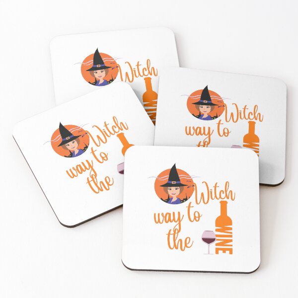 Item preview, Witch Way To The Wine ~ Wine Witch Trick or Treat designed and sold by JustaGurli.