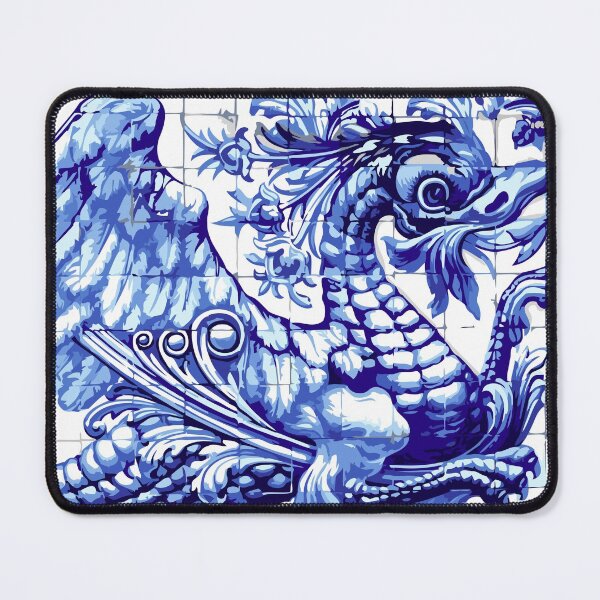 Item preview, Azulejo Lisbon Azulejos Lisboa Dragon designed and sold by aurielaki.