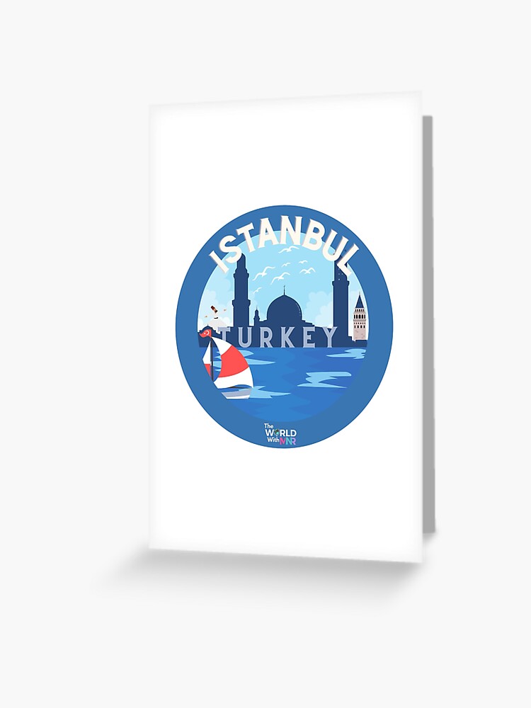 Thumbnail 1 of 2, Greeting Card, Istanbul, Turkey Collection designed and sold by theworldwithmnr.