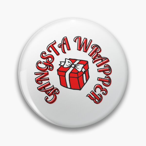 Item preview, Gangsta Wrapper Christmas design. Present with a bow. designed and sold by sugarrosekitch.