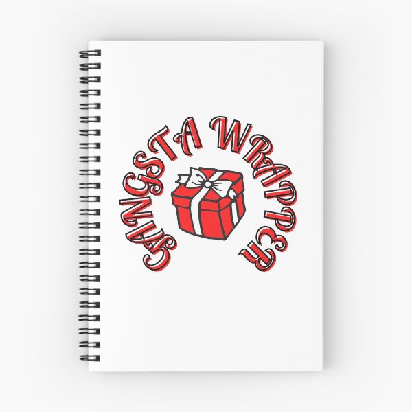 Item preview, Gangsta Wrapper Christmas design. Present with a bow. designed and sold by sugarrosekitch.