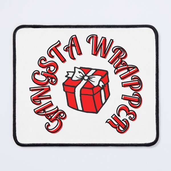 Item preview, Gangsta Wrapper Christmas design. Present with a bow. designed and sold by sugarrosekitch.