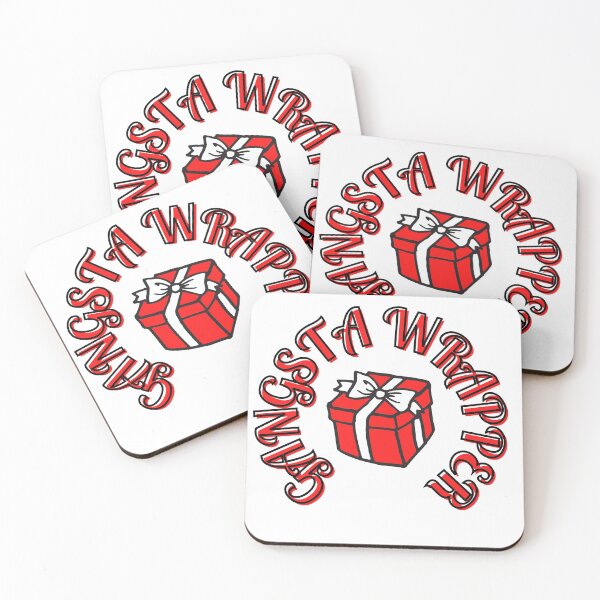 Item preview, Gangsta Wrapper Christmas design. Present with a bow. designed and sold by sugarrosekitch.