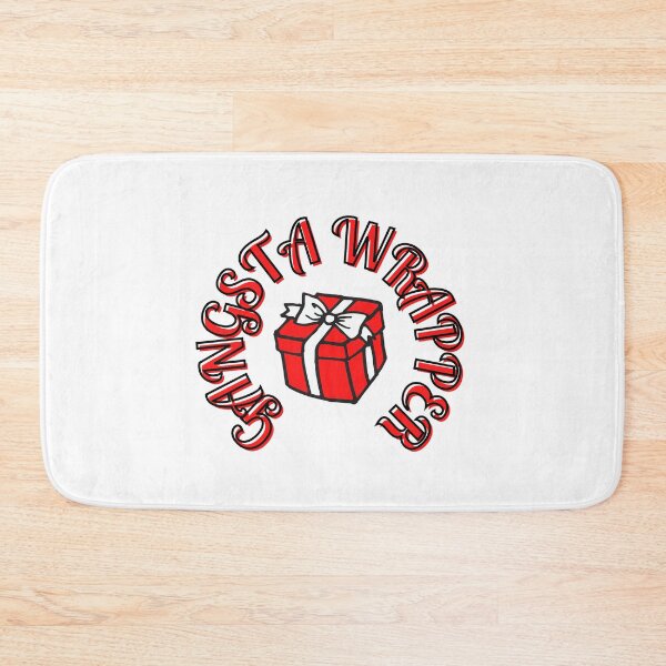 Item preview, Gangsta Wrapper Christmas design. Present with a bow. designed and sold by sugarrosekitch.