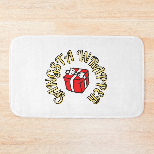 Item preview, Gangsta Wrapper Christmas design. Present with a bow. designed and sold by sugarrosekitch.