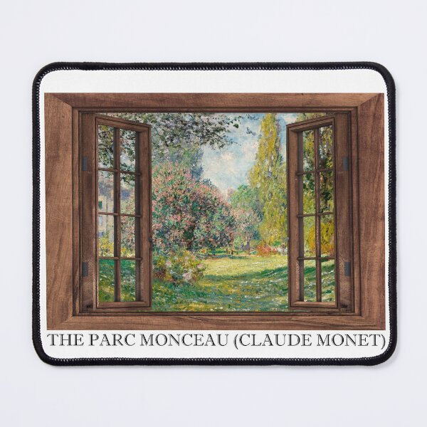 Item preview, The Parc Monceau 1876 - Monet Painting Window View  designed and sold by molamode.