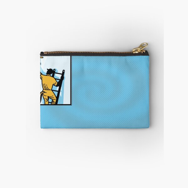 Item preview, Window Cleaner Worker Cleaning Ladder Retro designed and sold by patrimonio.