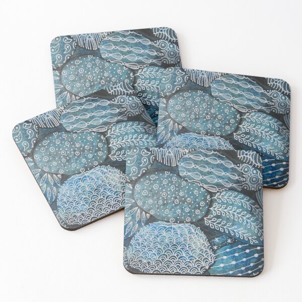 Item preview, Blue Zen Pebbles designed and sold by TinaRobertsArt.