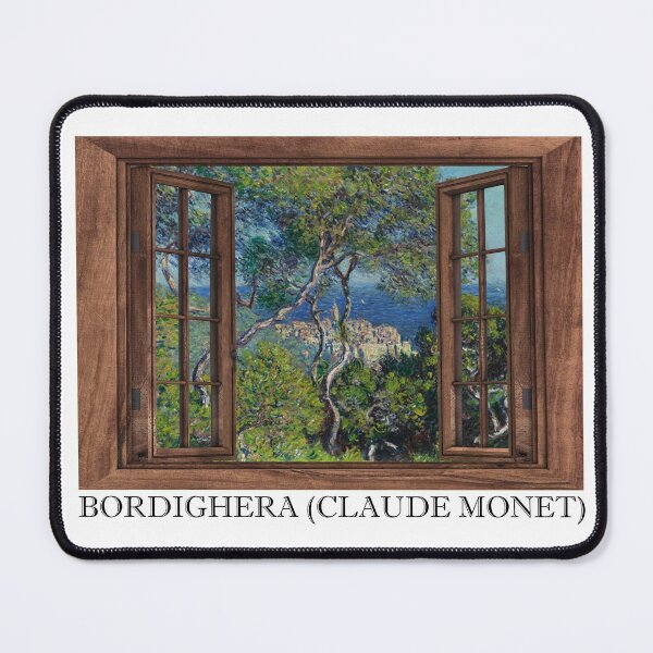 Item preview, Bordighera 1884 - A Monet Painting Window View designed and sold by molamode.