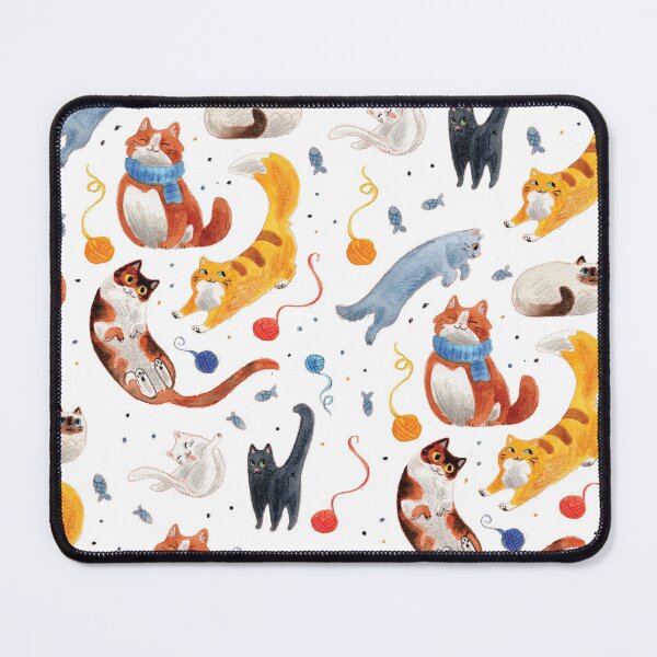 Item preview, Watercolor Cat Illustration Pattern designed and sold by Brigidmalloy.
