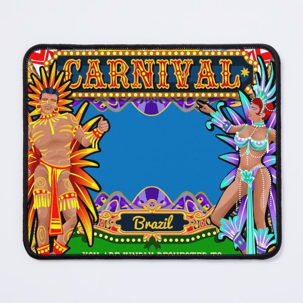 Item preview, Rio Carnival Poster Frame Brazil Carnaval Mask Show Parade designed and sold by aurielaki.