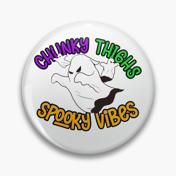 Item preview, chunky thighs spooky vibes - Ghost in Halloween Party Gift idea for Men, Women, and kids designed and sold by Unicorny-Design.