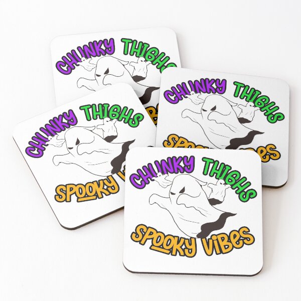 Item preview, chunky thighs spooky vibes - Ghost in Halloween Party Gift idea for Men, Women, and kids designed and sold by Unicorny-Design.