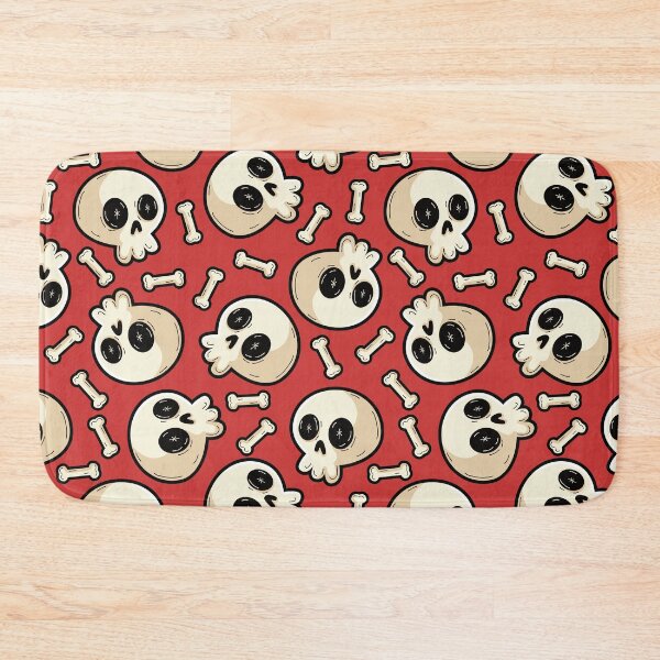 Item preview, Skulls Red Halloween Pattern designed and sold by keeleypost.