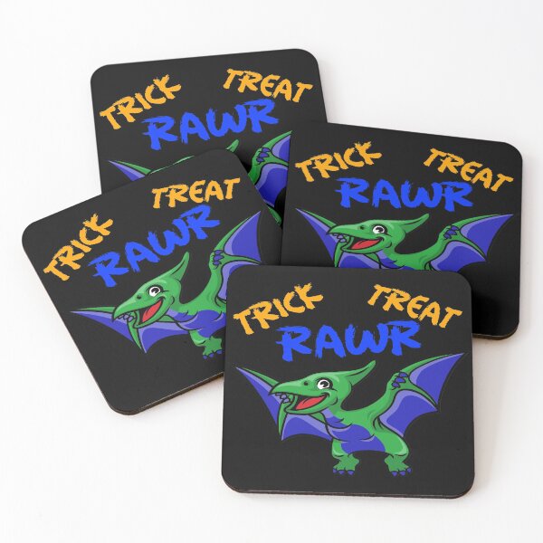 Item preview, Trick Rawr Treat Pterodactyl Fun & Cute Dinosaur Halloween  designed and sold by LMcDs.
