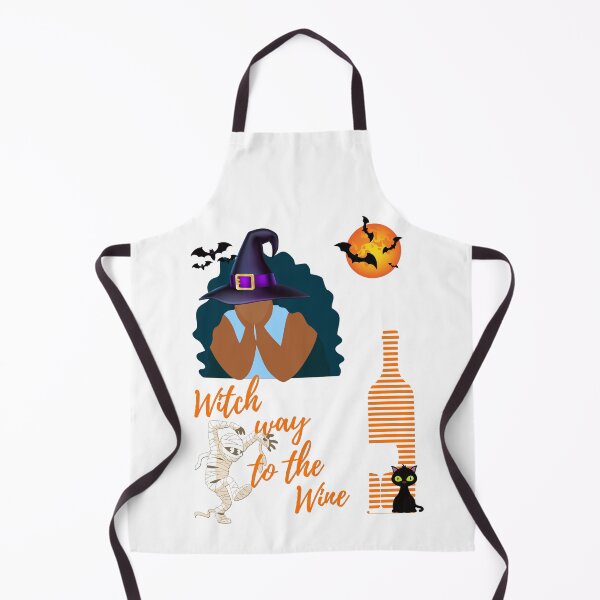 Item preview, Witch Way To The Wine ~ Wine Witch African American BBW Trick or Treat designed and sold by JustaGurli.
