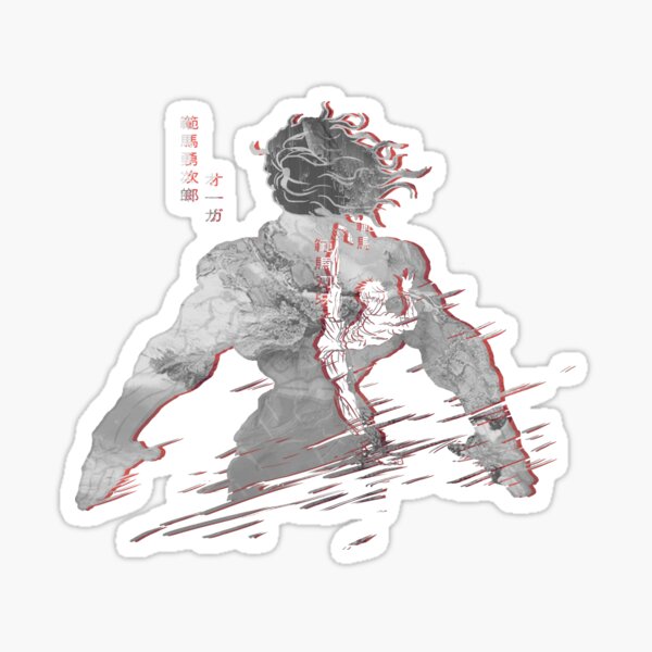 Hanma Legacy Grey Ver. Baki The Grappler Sticker