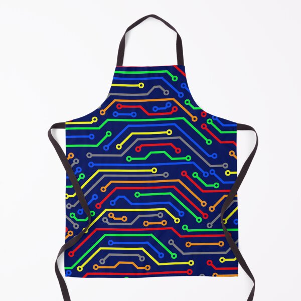 Item preview, Colorful PCB printed circuit board  trace lines art designed and sold by EngineersArt.