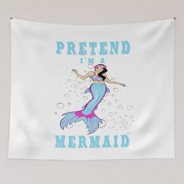 Item preview, Pretend I'm a Blue Mermaid Easy Halloween Costume designed and sold by KeysTreasures.