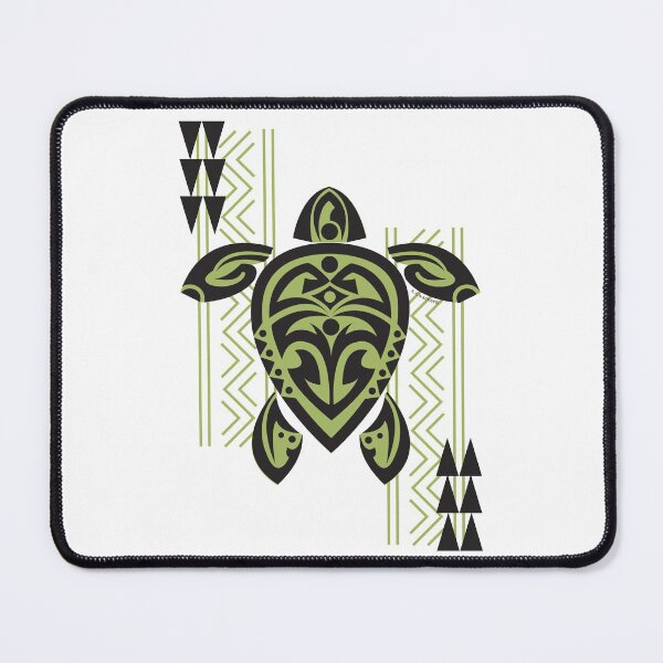 Item preview, Black & Green Tribal Turtle Tattoo Warrior designed and sold by srwdesign.