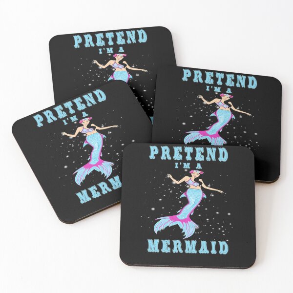 Item preview, Pretend I'm a Blue Mermaid Easy Halloween Costume designed and sold by KeysTreasures.