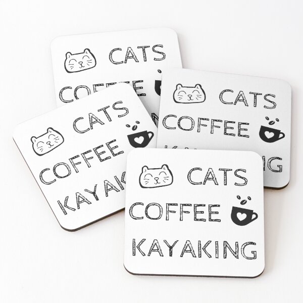 Item preview, Cats. Coffee. Kayaking designed and sold by TheGreenGoat.