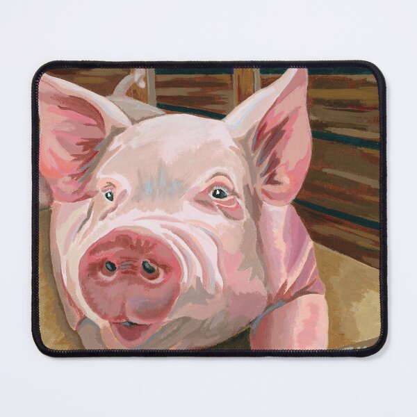 Item preview, Wilbur the Pig Acrylic Painting designed and sold by BarbaraHamerArt.