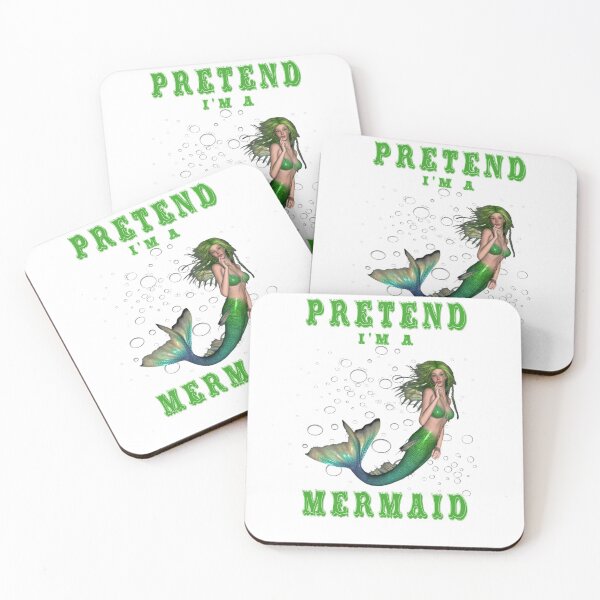 Item preview, Pretend I'm a Green Haired Mermaid Easy Halloween Costume designed and sold by KeysTreasures.