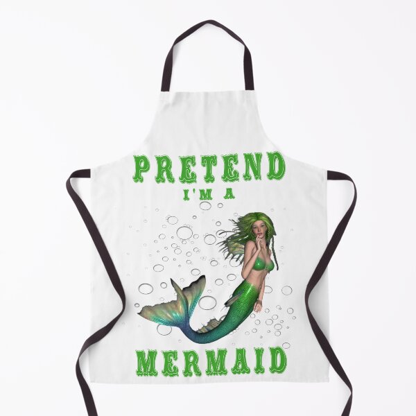 Item preview, Pretend I'm a Green Haired Mermaid Easy Halloween Costume designed and sold by KeysTreasures.
