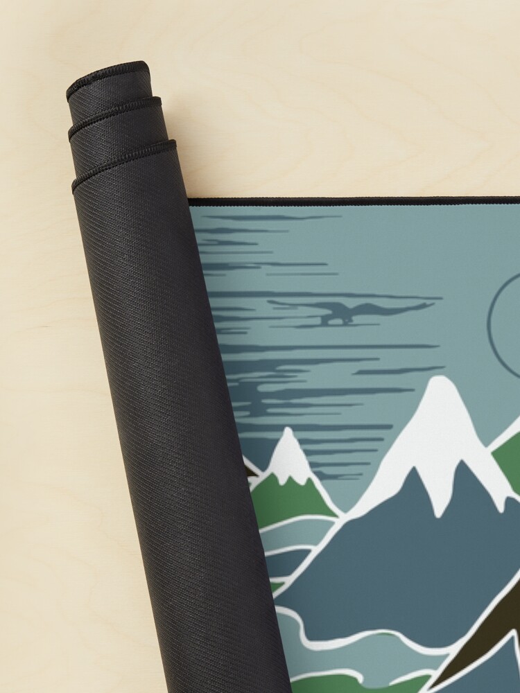 Thumbnail 2 of 5, Mouse Pad, A Halflings journey on a mountain path through an elven wood in the style of J.R.R.Tolkien designed and sold by Designwebjae.