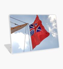 British ensign flag on ship, Brest 2008 Maritime Festival, Brittany, France Laptop Skin