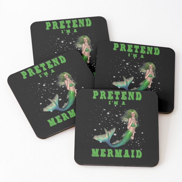Item preview, Pretend I'm a Green Haired Mermaid Easy Halloween Costume designed and sold by KeysTreasures.