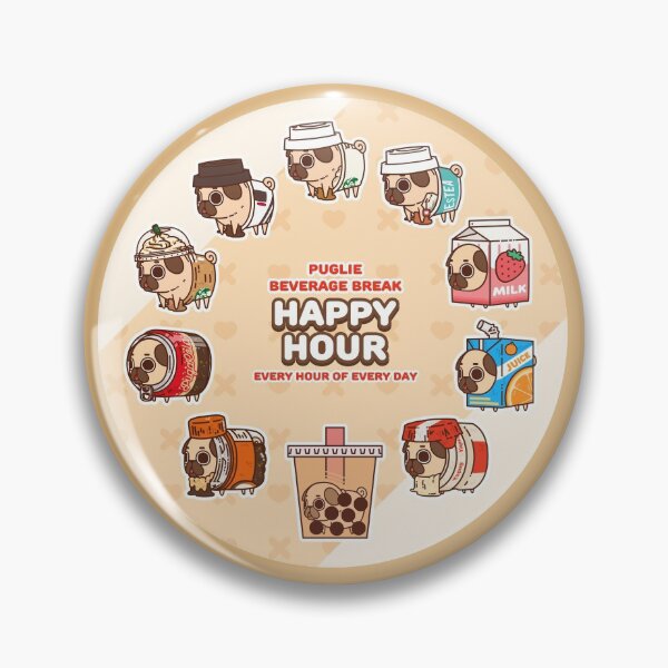 Item preview, Happy Hour designed and sold by Puglie Pug.