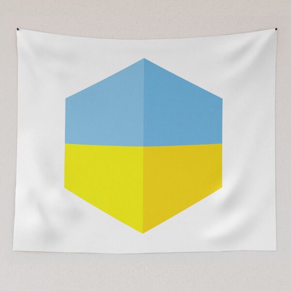 Item preview, UKRAINE FLAG IN SHIELD SHAPE designed and sold by SkySphere.