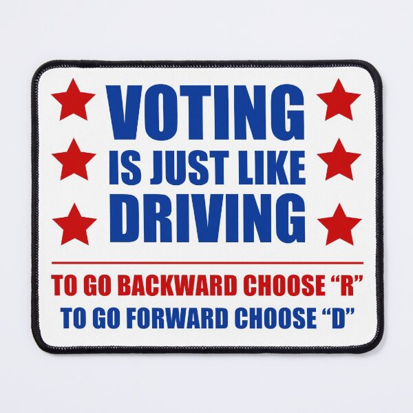 Item preview, Voting Is Just Like Driving Pro Democrat Choose D designed and sold by jaycartoonist.