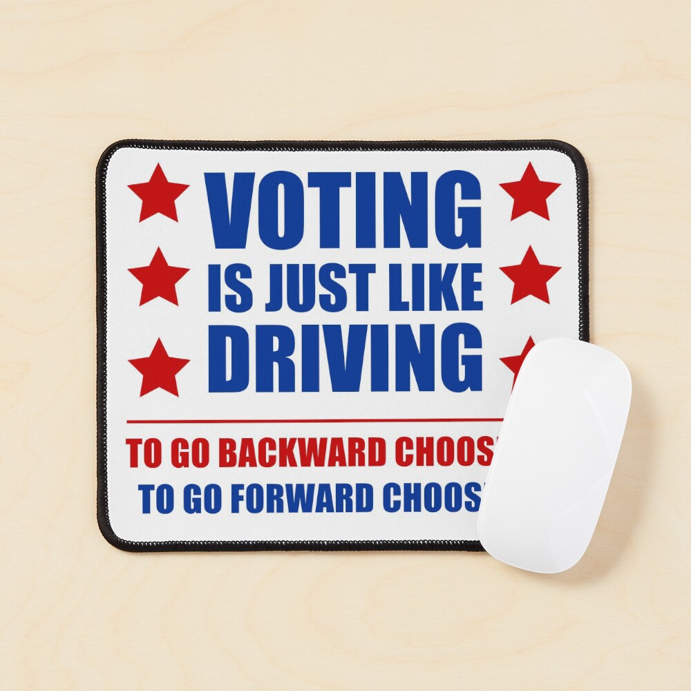 Voting Is Just Like Driving Pro Democrat Choose D Sticker