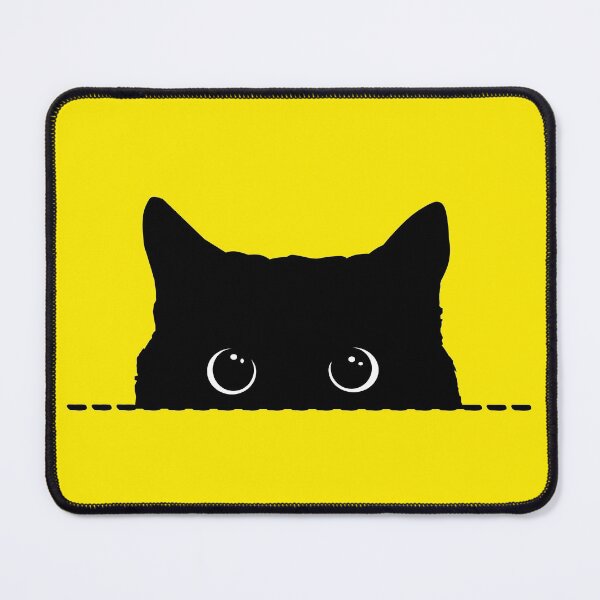 Item preview, Black Cat Peeking designed and sold by nameonshirt.