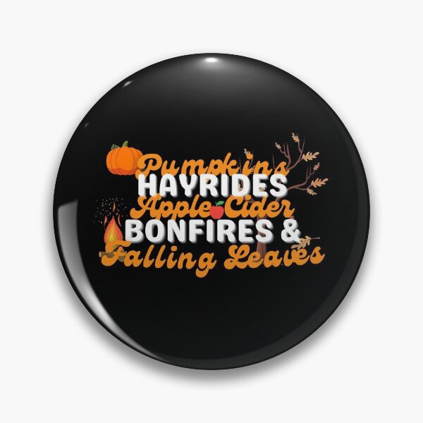 Item preview, Pumpkins Hayrides Apple Cider Bonfires and Falling Leaves designed and sold by Ahmer Qureshi.