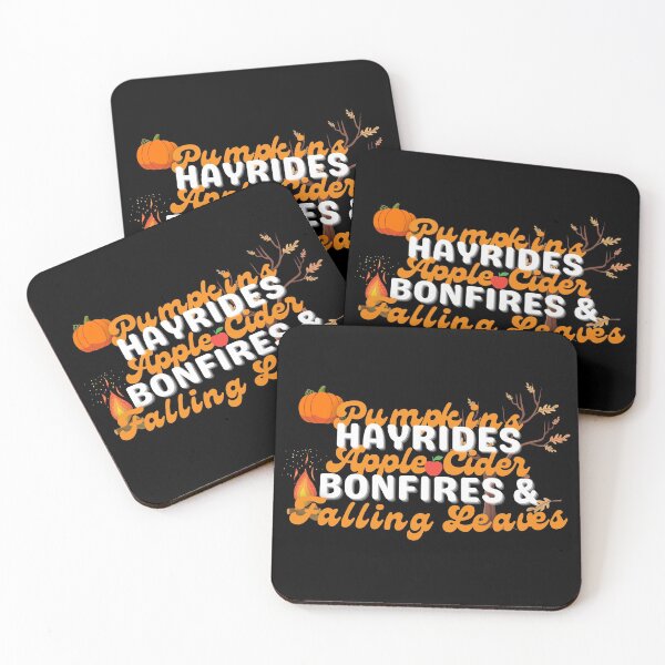 Item preview, Pumpkins Hayrides Apple Cider Bonfires and Falling Leaves designed and sold by Ahmer Qureshi.